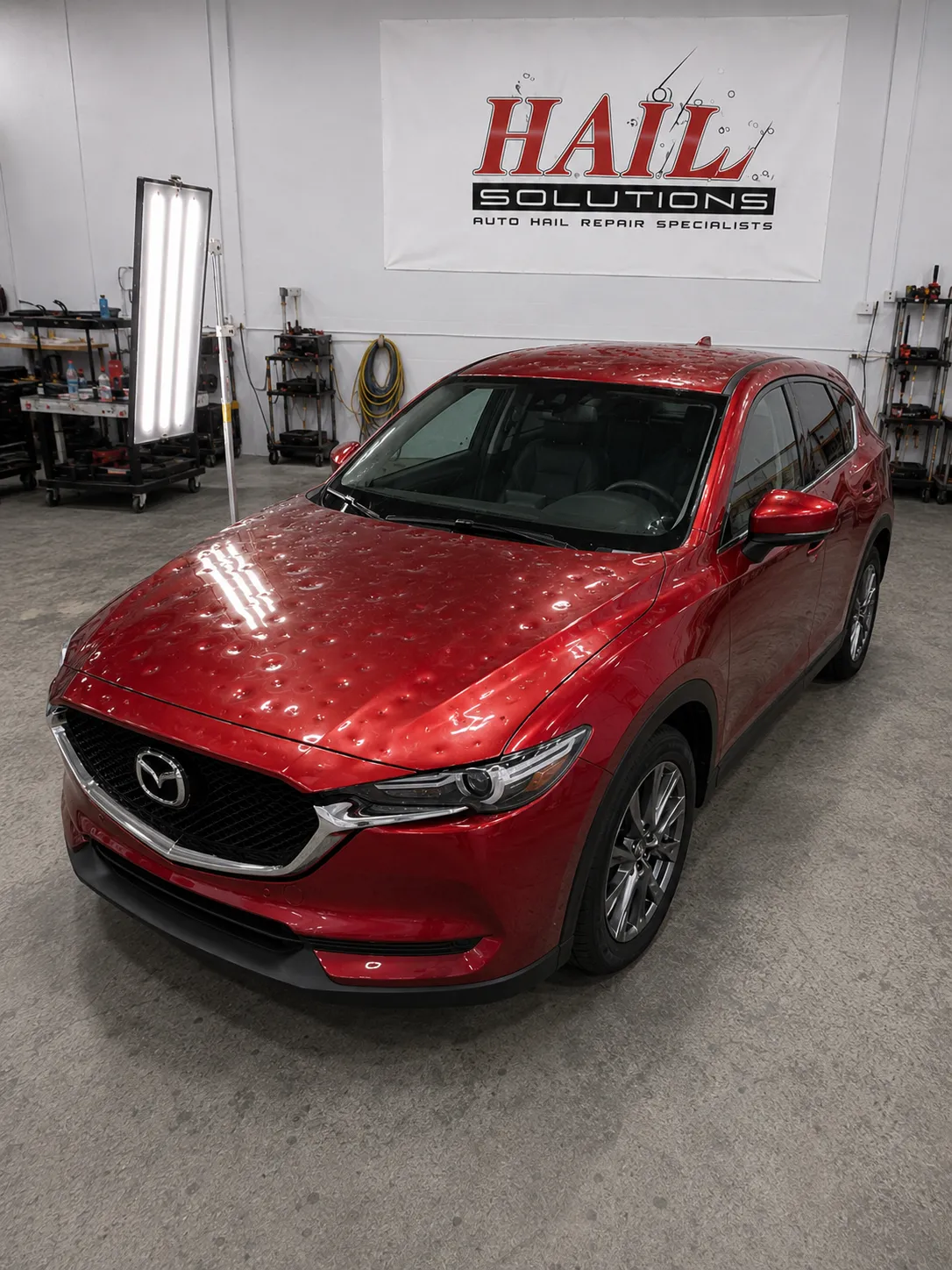 2019 Mazda CX-5 hail damage repair in Spring Hill, KS — detail photo 2