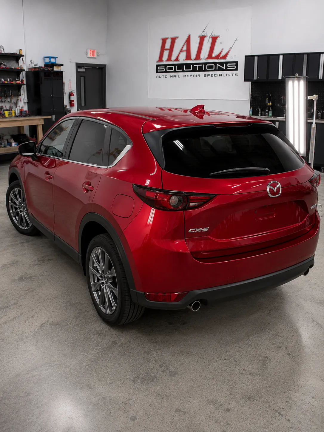2019 Mazda CX-5 hail damage repair in Spring Hill, KS — detail photo 3